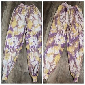 ASHLEY STAMBOULI Tie Dye Jogger Yoga Sweatpants Size Small
